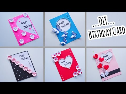 5 DIY Birthday Greeting Card || Easy and Beautiful Card ||