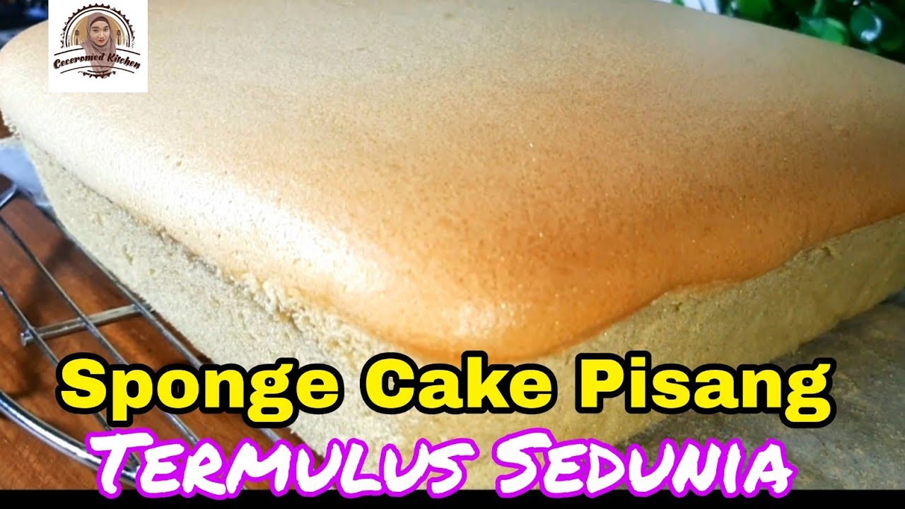 Sponge Cake Pisang Termulus Sedunia/Banana Ogura Cake