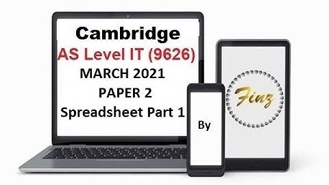 AS Level IT 9626 March 2021 Paper 2 - Part 1