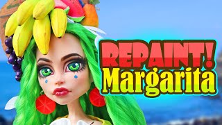 Repaint! Margarita, the Summery, Tropical Monster High Doll Custom!