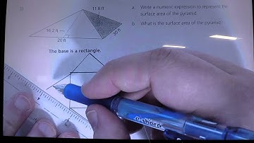 Finding the Surface Area of a Rectangular Pyramid