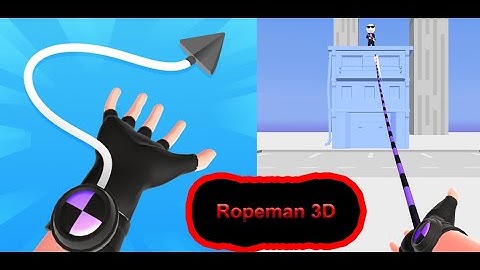 Ropeman 3D - 1 - 50 Levels Gameplay