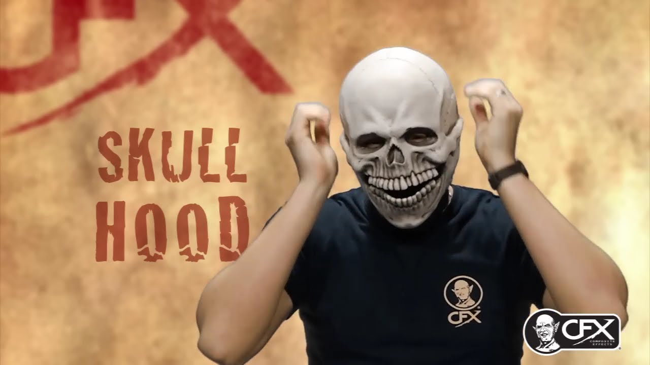Skull Hood Silicone Mask Movement Video