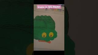 Snake In ms-paint#shorts#viral#youtubeshorts#snake#mspaint#art#monacraftcreations@monacraftcreations