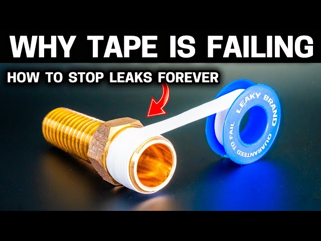 92% of Homeowners Use Teflon Pipe Tape Wrong - Here's Why it Leaks class=