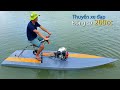 Chế thuyền xe đạp từ xốp sử dụng động cơ 200cc | Bicycle boat from foam 6.5HP