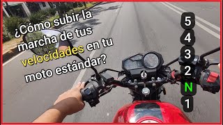 ✅How to go up standard motorcycle gears?! Riding a motorcycle for the first time! (TUTORIAL)