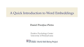 Introduction to Word Embeddings