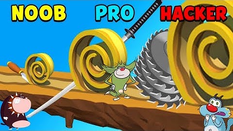 NOOB vs PRO vs HACKER Spiral Roll Max Level Oggy And Jack Voice