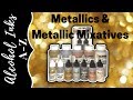 Metallics & Metallic Mixatives: Comparing Ranger & Pinata Gold, Silver, Copper, Pearl