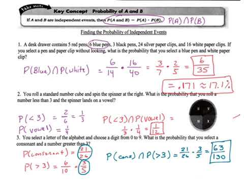 Geometry 13.4 Compound Probability Lesson Video - YouTube