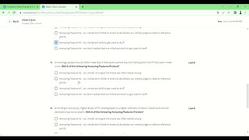 Coursera| Week 3 Quiz |The Science of Well Being| Week 3 Quiz answer