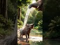 An elephant🐘 is helping the harthog🐗.#wildlife #asmr #animals #harthog #elephant