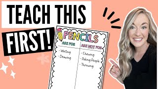 How to Teach Classroom Expectations for Kindergarten 1st Grade & 2nd Grade