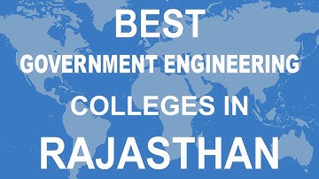 Government Engineering Colleges in Rajasthan