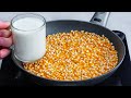 Чтобы насладиться самым вкусным попкорном надо просто смешать молоко с кукурузой | Appetitno.TV