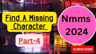 #Find a missing character part-4#NMMS#Mental ability test @Mathematics Professional