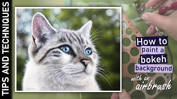 How to create a bokeh background with an airbrush