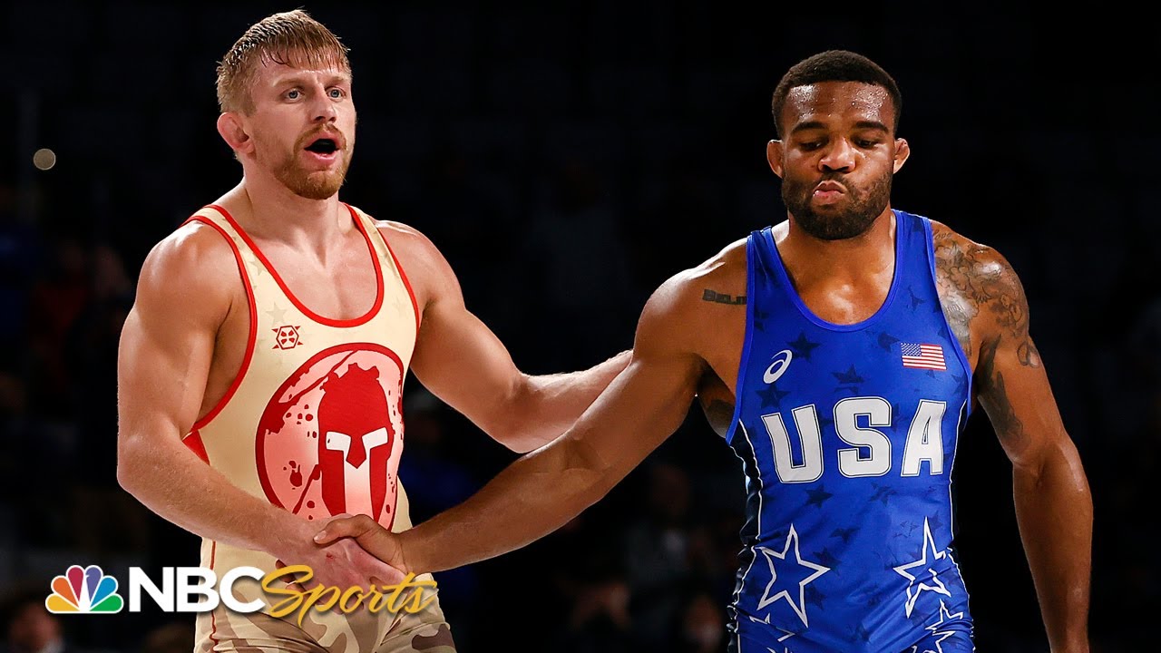 Kyle Dake SHOCKS Jordan Burroughs at Olympic wrestling trials | NBC Sports