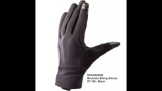 Decathlon | ROCKRIDER | Mountain Biking Gloves ST 100  Black | Hand On