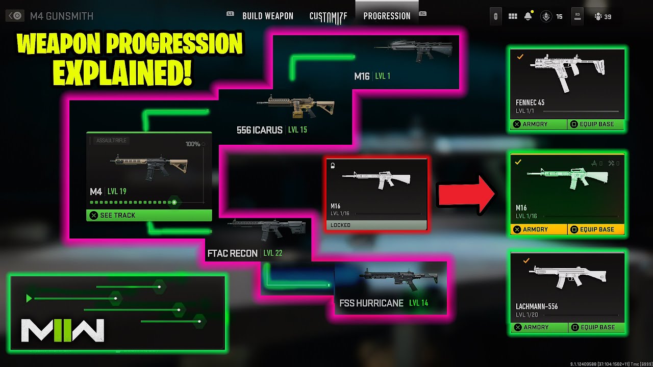 MW2 Gunsmith Progression Fully Explained + How to Unlock Secret Weapons Modern  Warfare 2 (Fennec M16 - YouTube