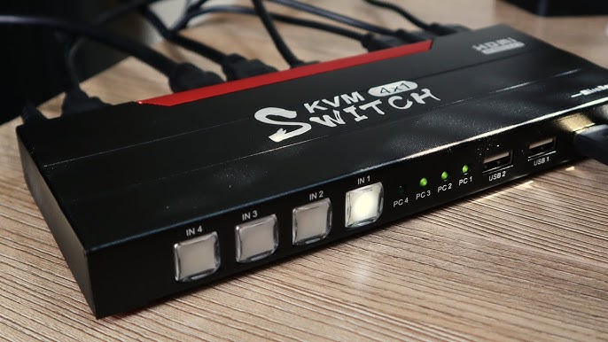 4x1 USB 3.0 KVM Switch Single Monitor HDMI 2.0 4K 60Hz CKL-64HUA-3