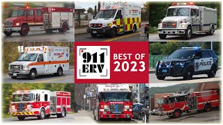 Fire Trucks, Police Cars, and Ambulances Responding Compilation  Best of 2023 (134 Departments)