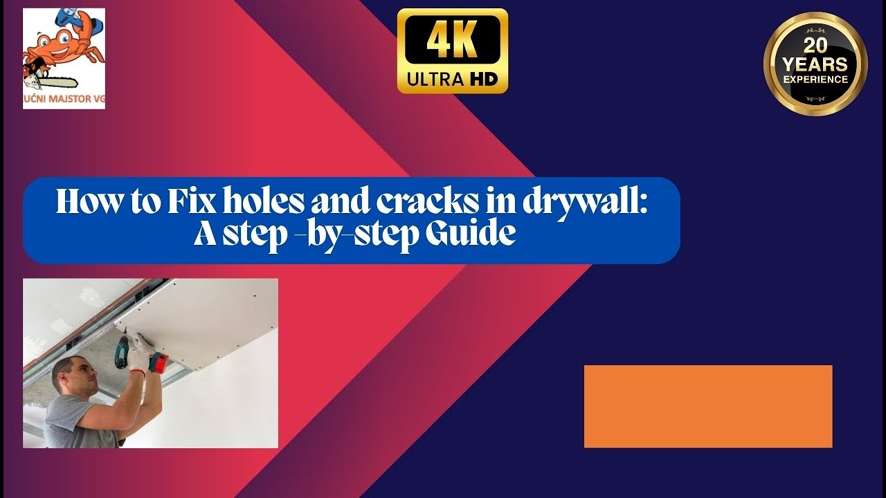 How to Fix Holes and Cracks in Drywall: A Step-by-Step Guide - YouTube