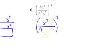 Day 1   Unit 1   #1 to #12   Simplifying Expressions with Negative Exponents