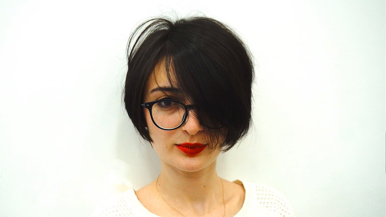 SUPER HAIRCUT | SHORT FEMININE Asymmetrical BOB WITH UNDERCUT |! HOT ...