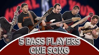 5 BASS PLAYERS, 1 SONG // Nicki Tedesco, Chris Caccamise, Will Agtang, Josh DuBois, Doug Robertson