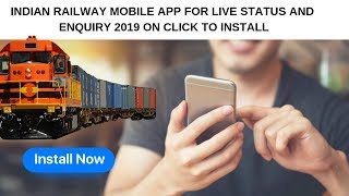 Indian Railway Mobile App For Live Status And Enquiry 2019 screenshot 1