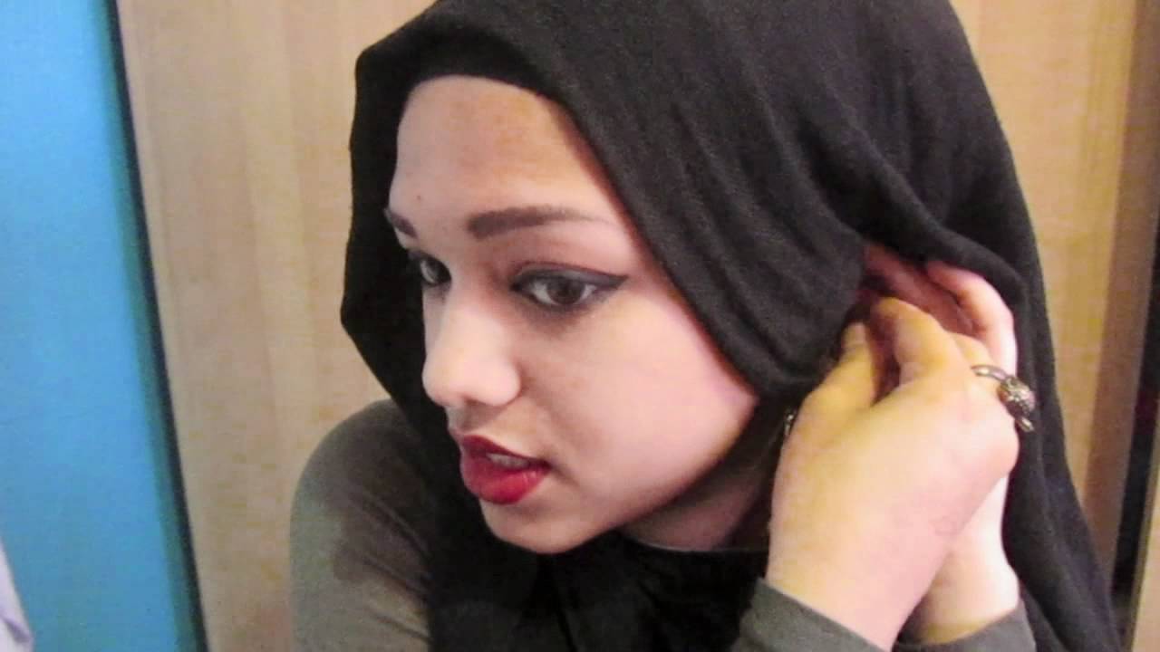 Hijab Tutorial with Earrings - YouTube