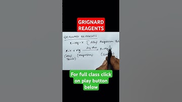 Grignard Reagents - for full class click on play button - organic Chemistry education Class12 telugu