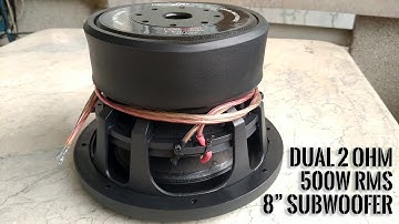 Lightning Lab XLS 8" Dual 2Ω 500w Car Subwoofer - T/S Parameters