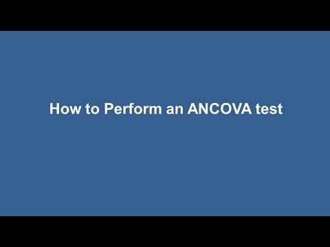 Como executar um teste de ANCOVA