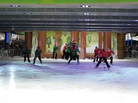 Quatchi skates at Robson Square