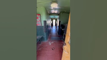 Time travel, inside a 100 year old Caboose  #railfan #caboose #railroad ​⁠