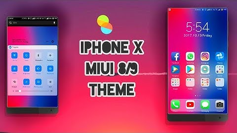 MIUI 8/MIUI 9 Third Party Theme - IPHONE X | Not available in Theme Store | Oct 2017!
