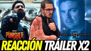Frank DESQUICIADO y Johnny Cage PERFECTO 🔥 Reacción Trailers PUNISHER: LAST KILL y MORTAL KOMBAT II