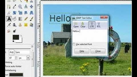 Images for the web - using GIMP