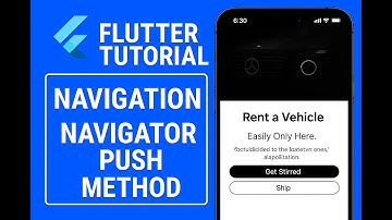 Flutter Tutorial 28 : Navigation using navigator push method