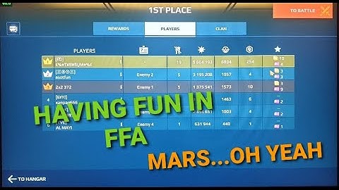 MARS - WAR ROBOTS- FFA - BEST MOMENTS