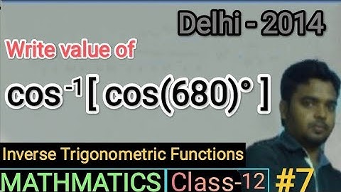Find value of cos^-1cos(680)°, Inverse trigonometry functions, class-12,Maths,Aptitude,Trigonometry