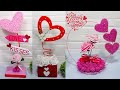 😍❤ 4 Low Cost Last Minute Centerpiece  Valentines Day Craft Ideas