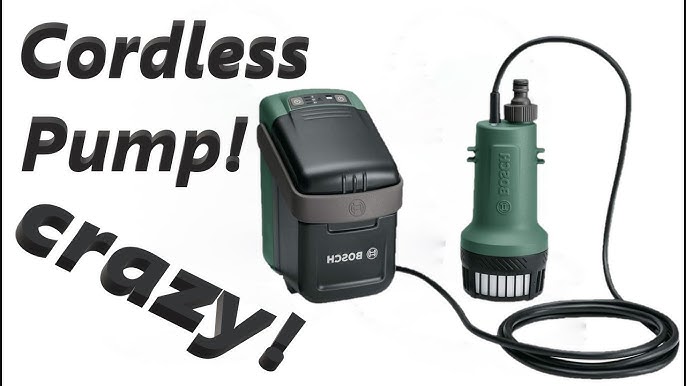 Bosch garden pump 18v - runtime and pressure test