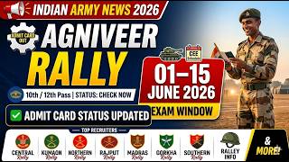 Indian Army Agniveer Rally 2026 Admit Card U0026 Online Cee Schedule  Eligibility U0026 Updates