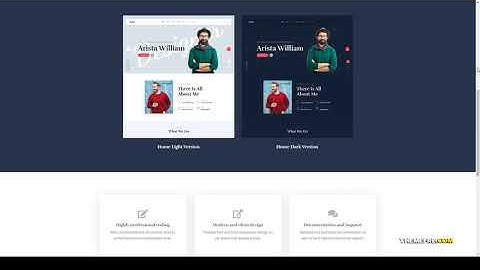 Gru - Personal Portfolio WordPress Theme minimal modern Website Builder