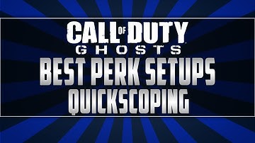 CALL OF DUTY GHOSTS BEST QUICKSCOPING PERK SETUP (COD GHOSTS QUICKSCOPING CLASS)