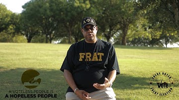 "Voteless people, is a hopeless people"